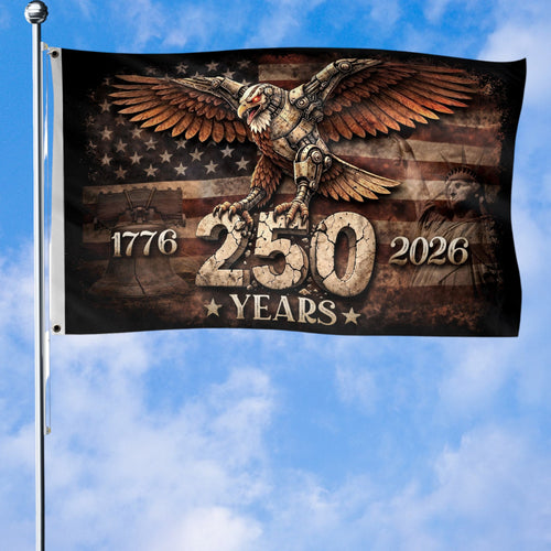United States 250th Anniversary Flag 1776 2026 American Eagle Patriotic Gift