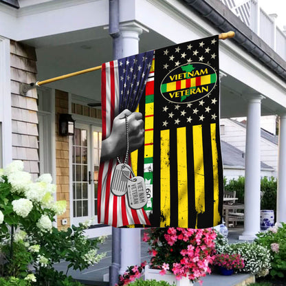 US Military Patriotic Vietnam Veterans Flag 1776 2026 Merch Independence Day Decor
