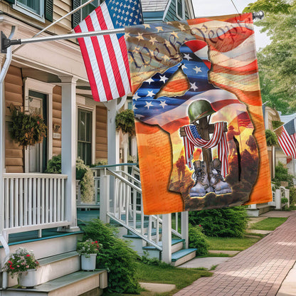 US Military Memorial Day Remember And Honor Flag  We The People Merch Outdoor Decor
