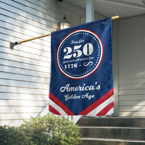 America_s Golden Age Flag Independence Day 2026 Flag Outdoor Decor Gift For Mom