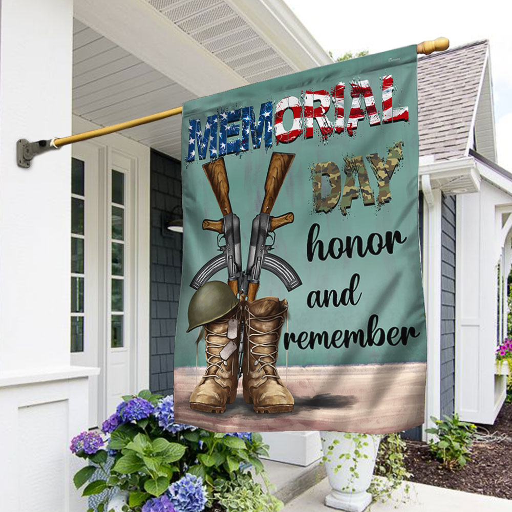 US Military Memorial Day Honor And Remember Flag Independence Day Merch Patriotic Decor