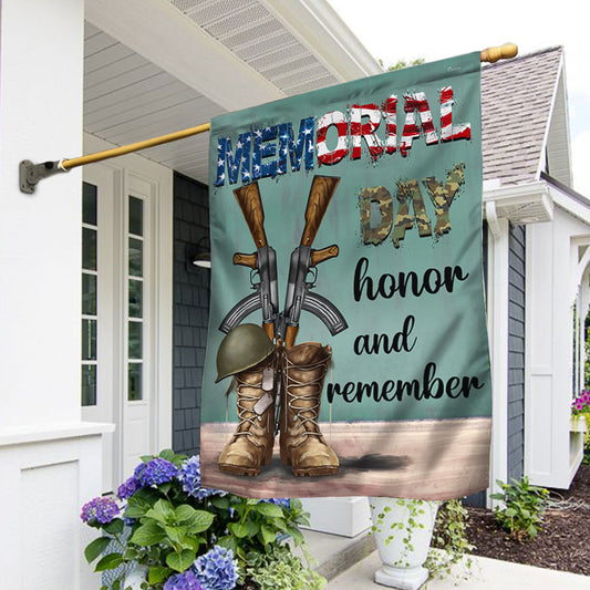 US Military Memorial Day Honor And Remember Flag Independence Day Merch Patriotic Decor