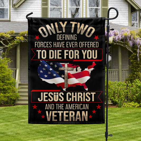 US Military Jesus Christ And The American Veteran Flag Memorial Day Merch Patriotic Decor