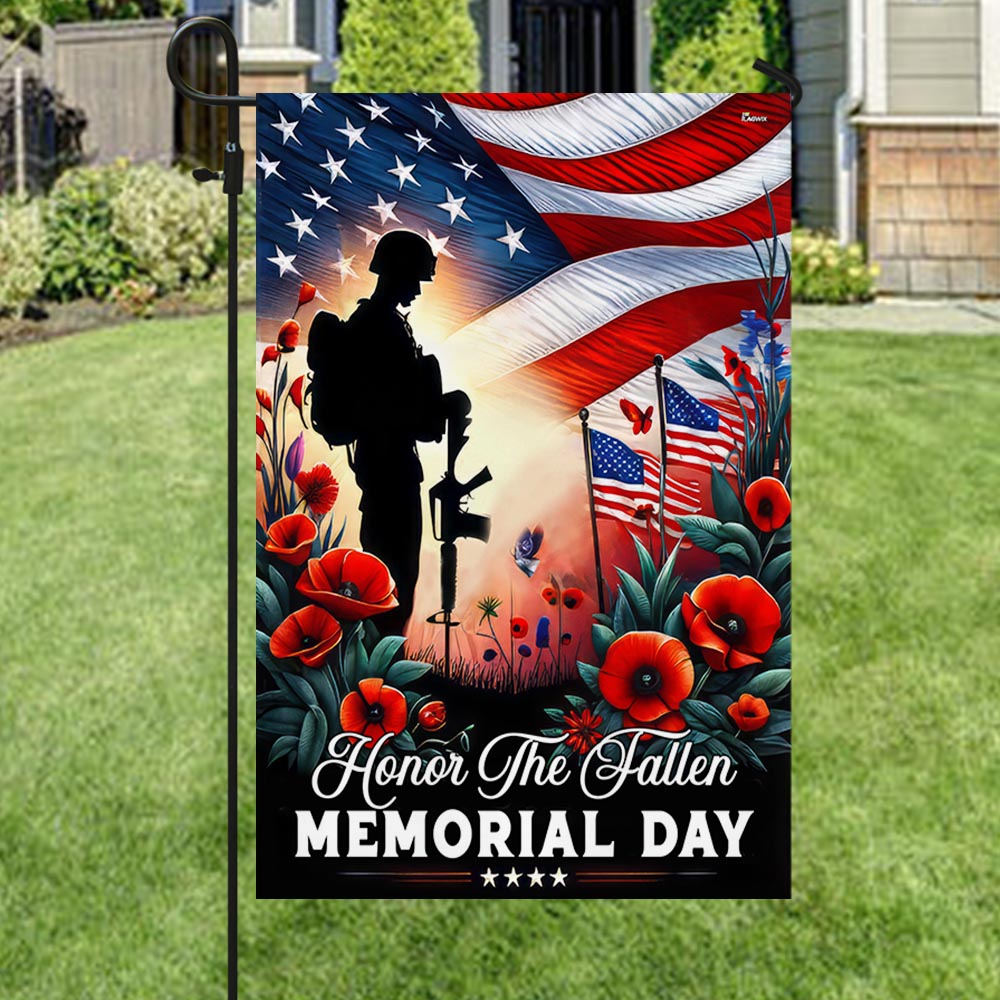 US Military Honor The Fallen Memorial Day Fan Flag July 4 1776 July 4 2026 Merch Patriotic Decor