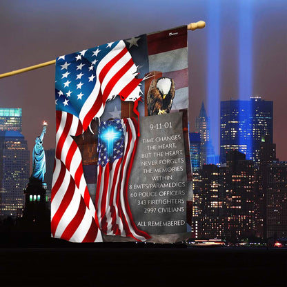 September 11 Never Forget American Jesus Flag Memorial Day 911 Decor Gifts Ideas