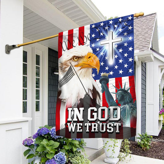 In God We Trust Veterans Day Flag We The People Christian Cross USA Flag Gifts For A Patriotic