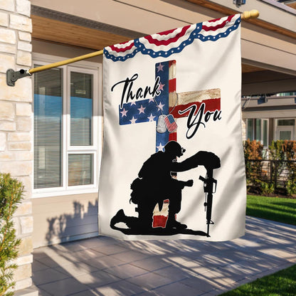 US Veterans Memorial Day Thank You Flag Independence Day Merch Patriotic Decor