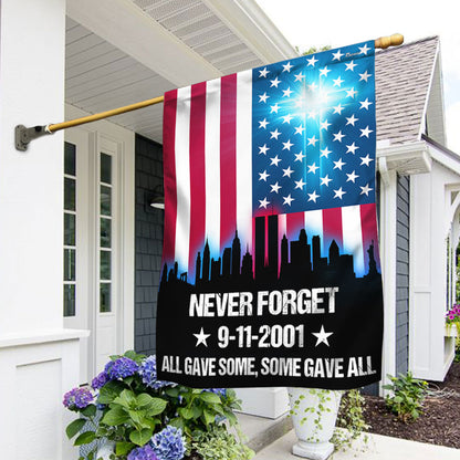 US Veterans Never Forget 9 11 2001 Flag All Gave Some Some Gave All Merch Patriotic Decor