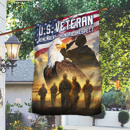 US Veteran Remember Honor Respect Flag 1776 2026 Merch Patriotic Decor