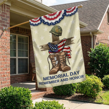 US Veteran Memorial Day Remember And Honor Flag July 4 Merch Independence Decor