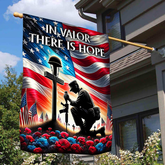 US Veterans Eagle Flag In Valor There Is Hope Flag Decor Gift Ideas For Brother
