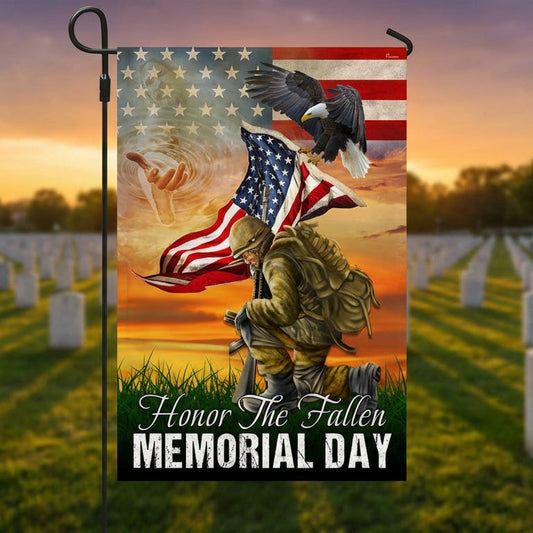 US Veteran Honor The Fallen Flag Memorial Day US Veteran Flag Merch Patriotic Decor