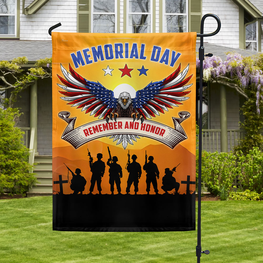 US Veterans Eagle Flag Remember And Honor Memorial Day Decor Gift Ideas For Men
