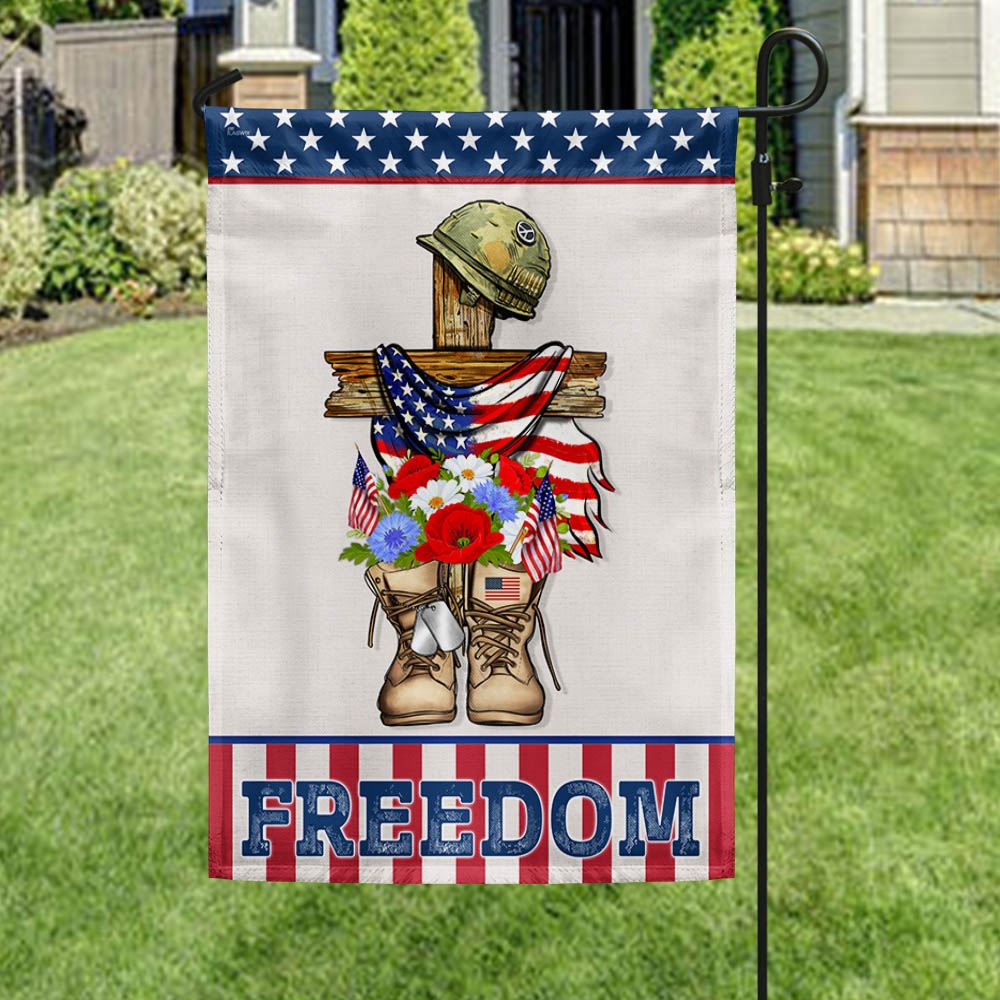 US Veterans American Freedom Flag Independence Day Merch Patriotic Decor