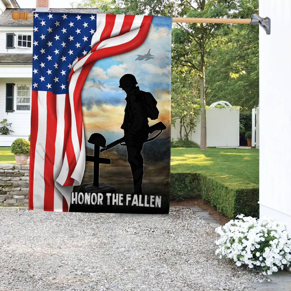 US Veterans Honor The Fallen Flag Independence Day Merch Patriotic Decor