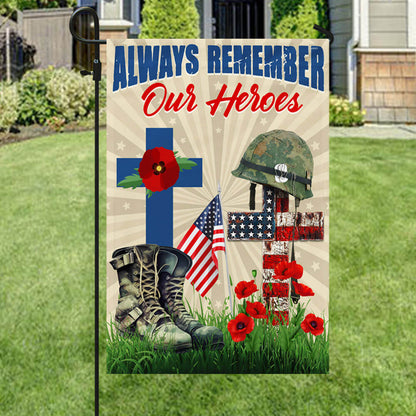 US Veteran Always Remember Our Heroes Flag Independence Day Merch Patriotic Decor