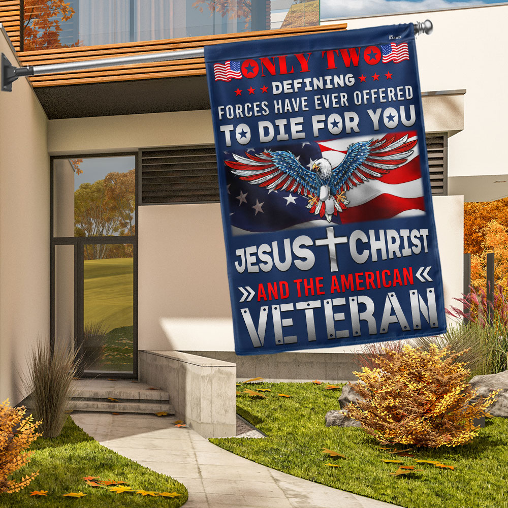 US Veteran Only Two Defining Forces Have Ever Offered Flag Veteran Day Merch Outdoor Decor