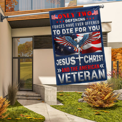 US Veteran Only Two Defining Forces Have Ever Offered Flag Veteran Day Merch Outdoor Decor