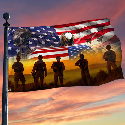 US Military All Gave Some Some Gave All American Flag Veteran Day Merch 4Th Of July Decor