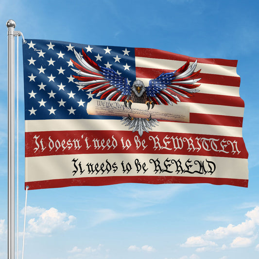 It Needs To Be Reread We The People Flag 4th Of July American Flag Decor Gift For Wife
