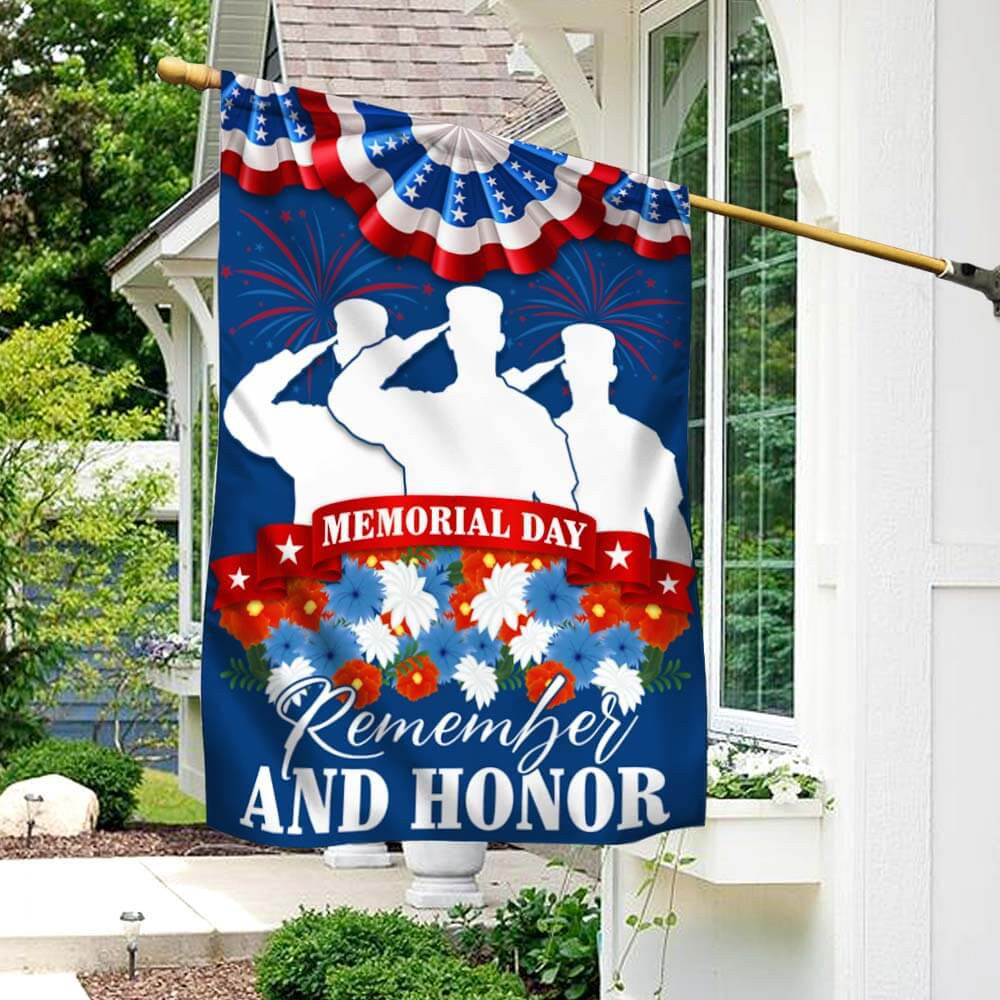 US Veteran Remember and Honor Veterans Flag Memorial Day Salute Decor 4Th Of July Merch