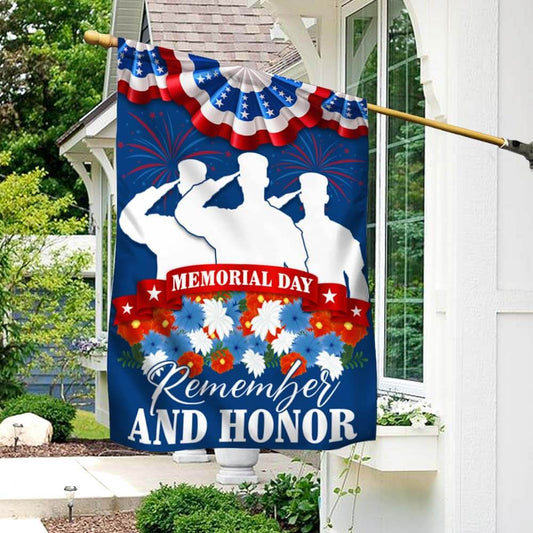 US Veteran Remember and Honor Veterans Flag Memorial Day Salute Decor 4Th Of July Merch