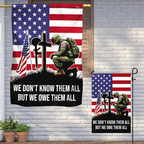 US Veterans We Don_t Know Them All But We Owe Them All Flag Memorial Day Merch Patriotic Decor