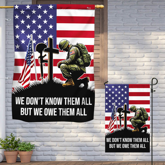 US Veterans We Don_t Know Them All But We Owe Them All Flag Memorial Day Merch Patriotic Decor
