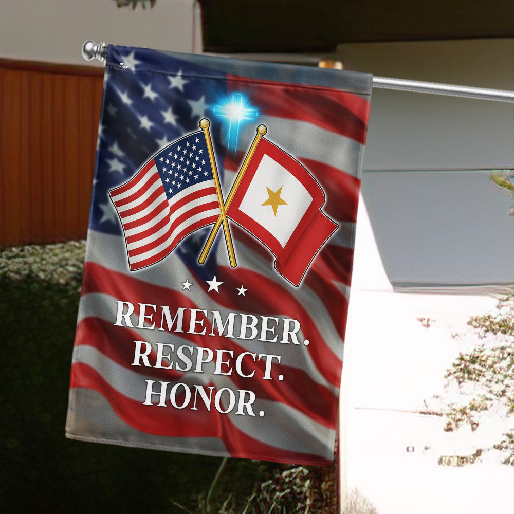 US Veteran Remember Respect Honor Flag Veterans Memorial Day Decor Gifts For Him