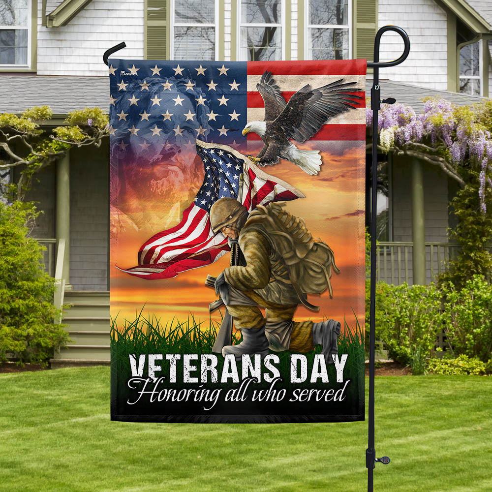 Veterans Day Honoring All Who Served Flag Veteran Soldier American Flag Gift For Husband