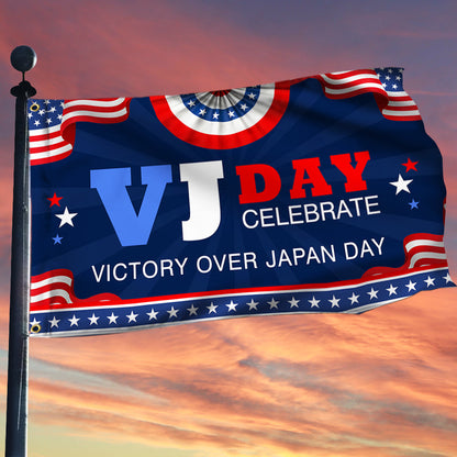 US Veterans VJ Day Celebrate Victory Over Japan Day Flag United States Flag Independence Decor