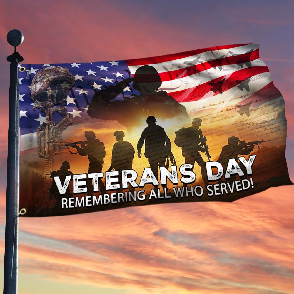 Veterans Day Remembering All Who Served Flag Memorial Day Flag Patriotic Gift Ideas