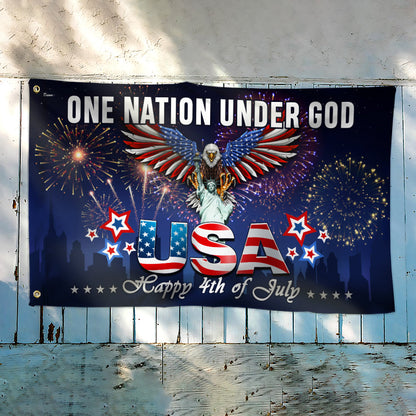 Veterans Day Flag One Nation Under God USA Happy 4th Of July Flag Gifts For Brothers