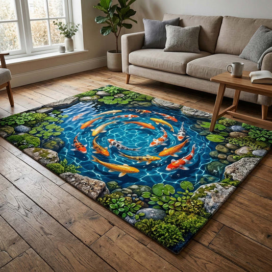 Koi Spiral Area Rug GFTOQM3648