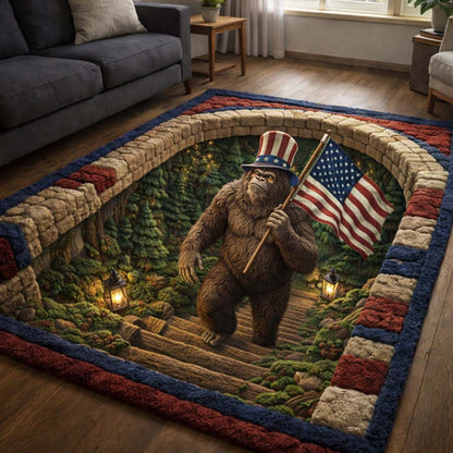 Patriotic Sasquatch Area Rug GFTOTG3601