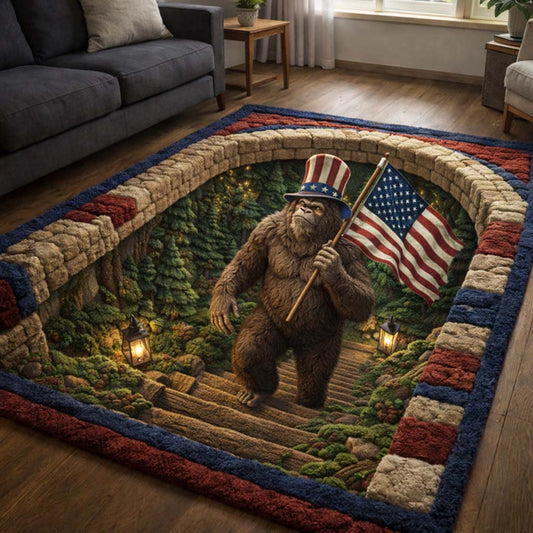 Patriotic Sasquatch Area Rug GFTOTG3601