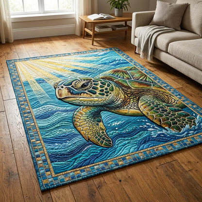 Sunbeam Turtle Area Rug GFTOQM3673