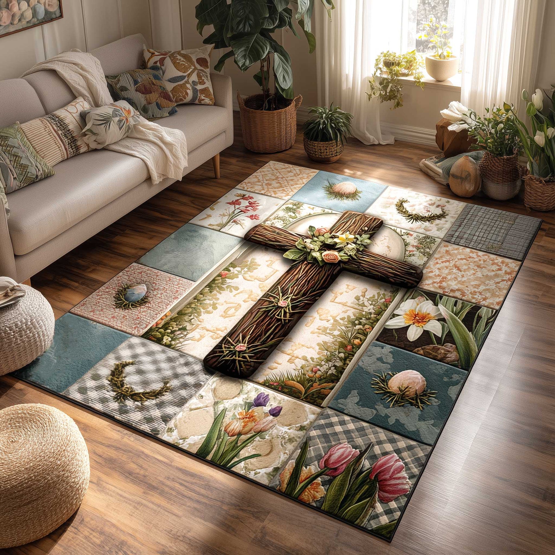 Easter Cross Area Rug GFTOMA10160