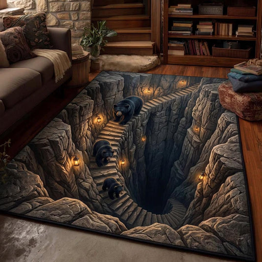 Lodge Bear Area Rug GFTOMA10486