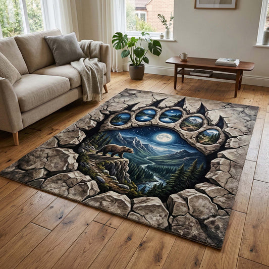 Moonlit Bear Area Rug GFTOQM3636