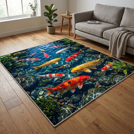 Koi Gathering Area Rug GFTOQM3647