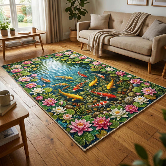 Lotus Koi Area Rug GFTOQM3644