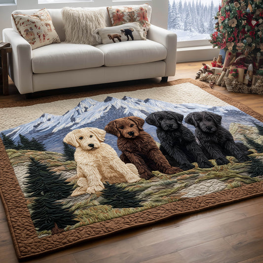 Golden Retriever Gang Area Rug GFTONT5664