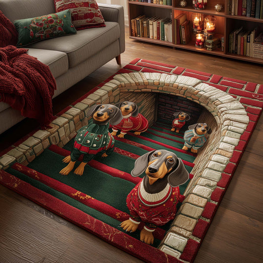 Merry Dachshund Area Rug GFTOTP15311