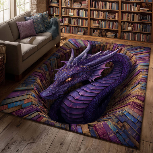 Library Dragon Area Rug GFTOQM3447