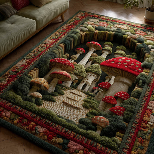 Mystic Mushroom Area Rug GFTONT5807