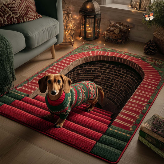 Merry Dachshund Area Rug GFTOTP15309