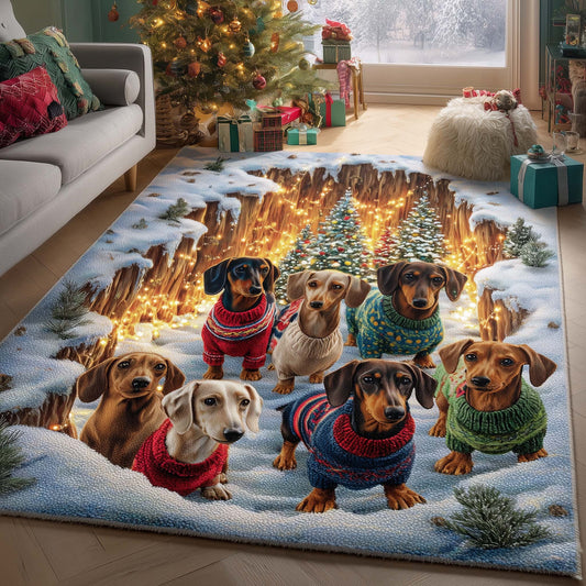 Merry Dachshund Area Rug GFTOTP15315