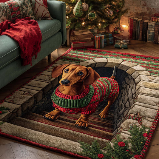 Merry Dachshund Area Rug GFTOTP15310