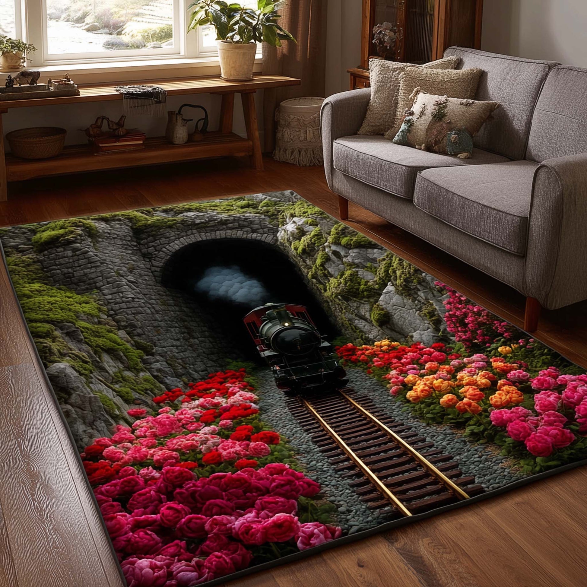 Rose Valley Railway Area Rug GFTOHD14075
